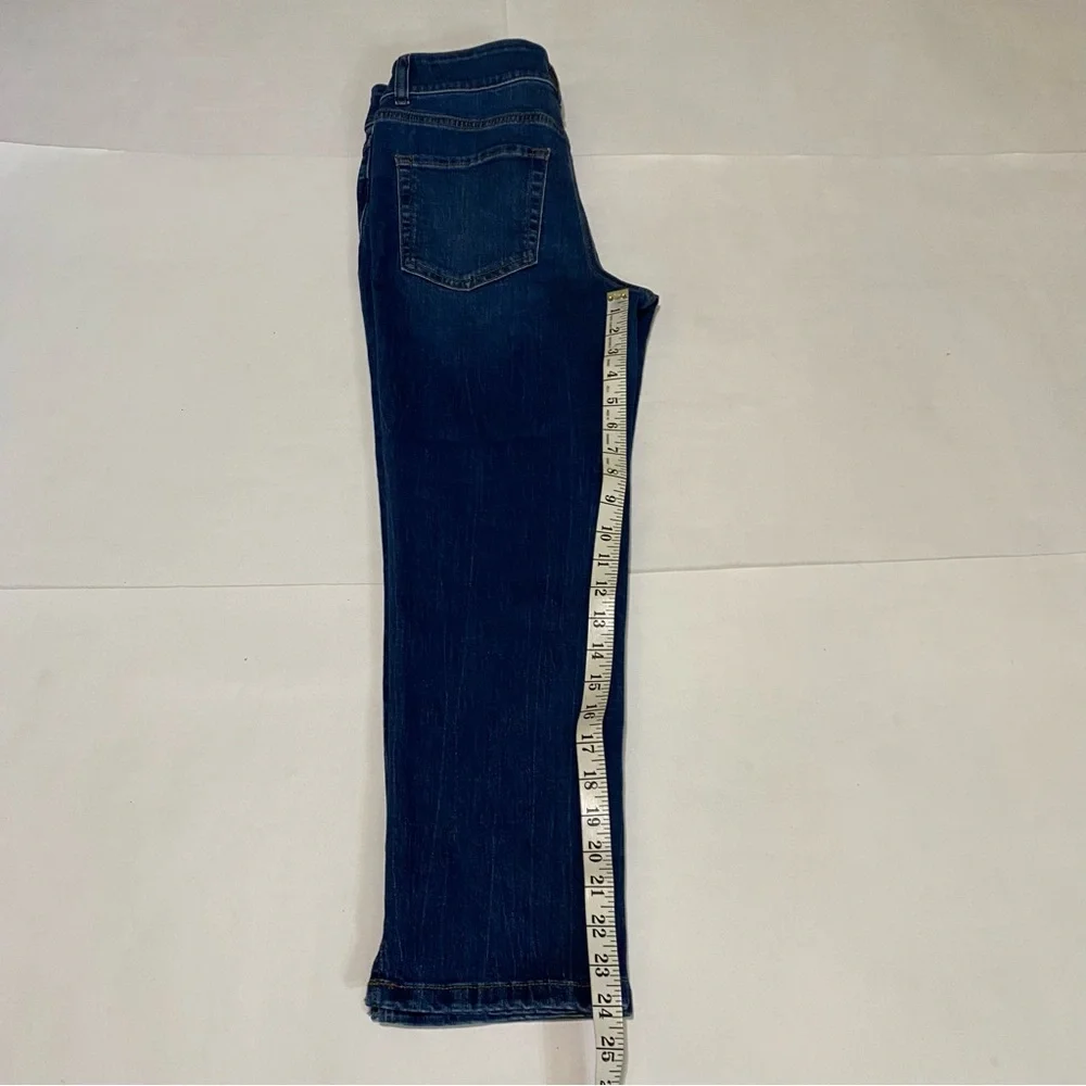 Maurices Dark Blue Slim Straight Leg Ankle Jeans